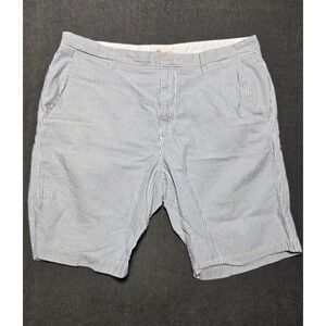 J.Crew Men's‎ Shorts Size 36 Striped Seersucker Flat Front Casual